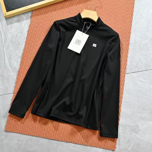 可隆春季女款半拉链立领春季打底衫上衣女款 女生 女士新款长袖T恤打底衫 商品图2