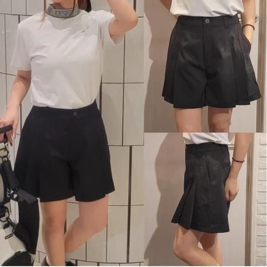 BEAMS 高尔夫 女士  双侧百褶设计 橙标裙裤 宽松运动短裤 商品图8