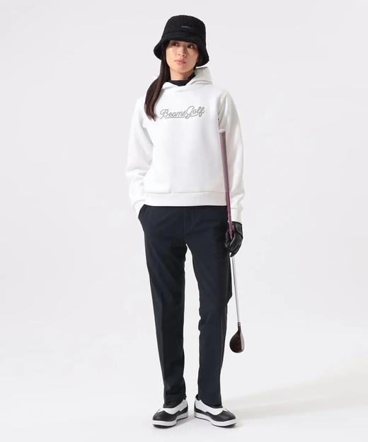 BEAMS GOLF 女款 秋冬新款橙标绗缝款连帽印花宽松运动卫衣 商品图1