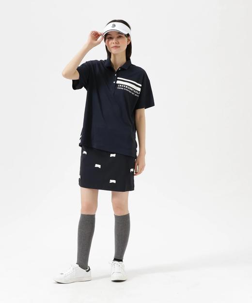 Jack Bunny 高尔夫女士 背面百褶设计速干透气polo领短袖衬衫 商品图6