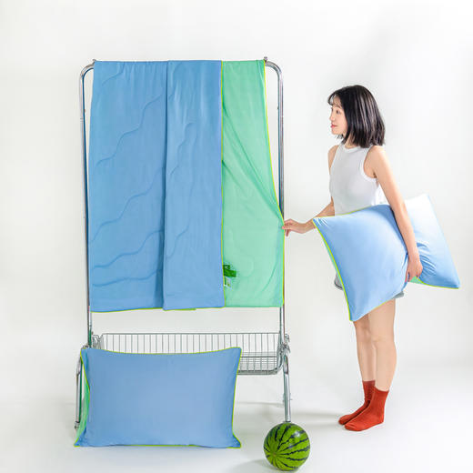 【品牌直发】加倍生活A类氨纶凉感丝西瓜大豆夏被 5色可选yc0311009 商品图2