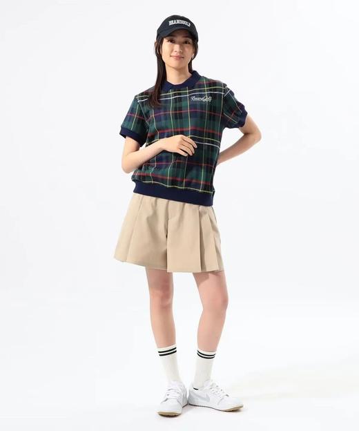 BEAMS 高尔夫 女士  双侧百褶设计 橙标裙裤 宽松运动短裤 商品图5