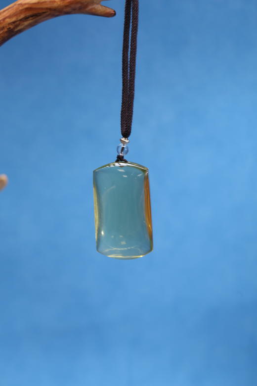 迷罗元和堂 | 黄水晶无事牌净体长5cm 宽3.9cm【器悟雅玩】 商品图1