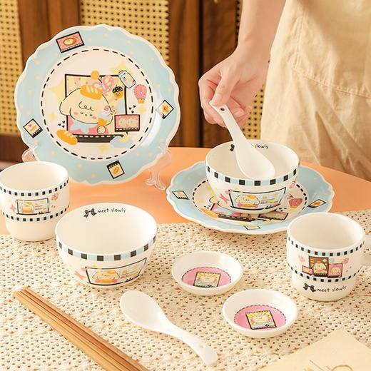 【烘焙小羊系列餐具】可爱陶瓷餐具礼盒装卡通家用单人碗盘套装节日送礼 商品图2