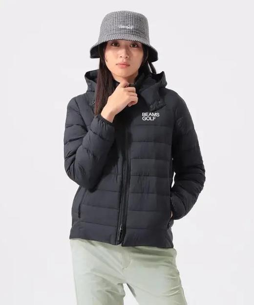 BEAMS GOLF 女款 秋冬季中棉防水夹克外套可拆卸连帽肩袖下弹力拼接 商品图1