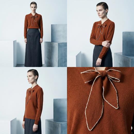 【咕咕同款】PALUOPO/PLV领女衫ET20283R-C/约重238g帕罗 商品图7