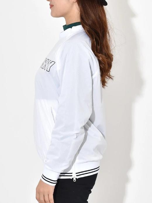 Jack Bunny高尔夫女士 罗纹袖口 字母圆领网状内衬 套头长袖 防水防风 商品图2