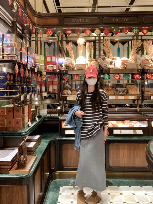 <曾小咸推荐>现货秒杀 ！微信超特价！韩系黑白条纹毛织T恤 日常159.99 立减80 秒杀79.99！！ 商品图9