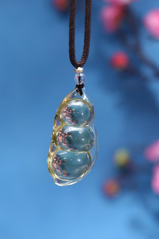 迷罗元和堂 黄水晶福豆净体吊坠长约5.2cm【器悟雅玩】 商品图0