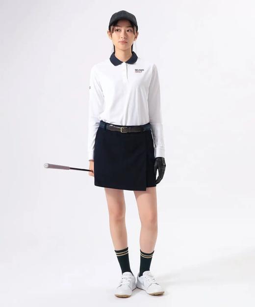 Beams 女士高尔夫 灯芯绒短款运动高腰裙裤 开叉一体 商品图1