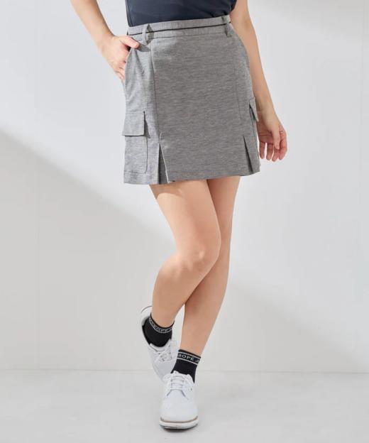 Jun & Rope 高尔夫女士 下摆褶皱双侧口袋速干修身短裙亚麻混纺(有打底裤) 商品图4