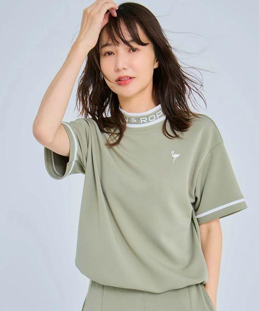 Jun & Rope  女士 初秋高尔夫 撞色线条套装 光滑针织小高领短袖卫衣+短裙 商品图9