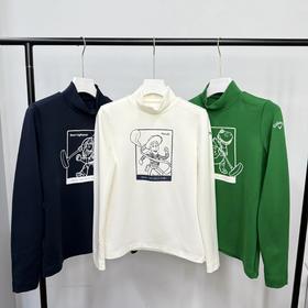 Callaway女士高尔夫 秋冬 TOY STORY角色印花高领长袖 吸湿发热性