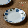 【系列满39元包邮】美浓烧复古粗陶圆点深盘/汤盘/平盘//面盘（基地直发-中通快递）| 多种规格，日本进口【合作生产，公平贸易】 商品缩略图0