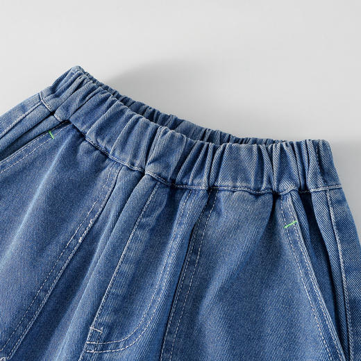 棉花堂春款户外潮趣风格线牛仔童装裤- FD61108 商品图8