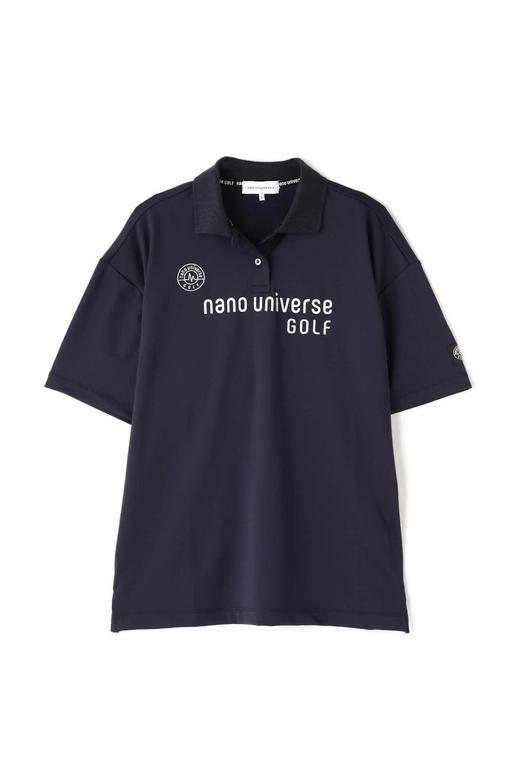 【nano universe GOLF】女士高尔夫 经典Polo衫短袖T恤 夏季宽松 翻领 简约字母印花 商品图5