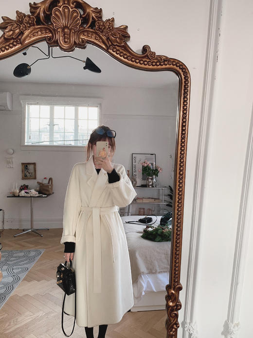 金蘑菇菇【黑标2代｜新材质骆马绒】Llama骆马保暖双面呢大衣 商品图1