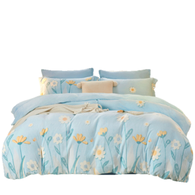 VP924022062019 博洋家纺 牛奶绒被套单件套冬季保暖加厚被套学生宿舍秋冬被套被罩【220*240cm】