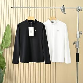 可隆春季女款半拉链立领春季打底衫上衣女款 女生 女士新款长袖T恤打底衫