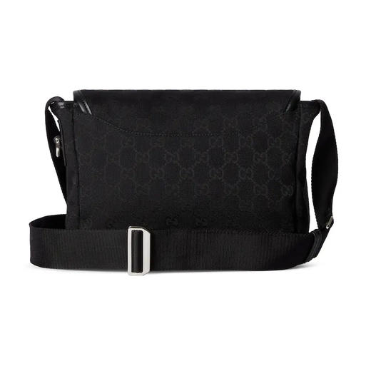 GUCCI 古驰 男士GG帆布小号斜挎单肩包 黑色 854745 FAE8V 1000 商品图2