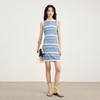 lost in echo2026年春夏新款撞色条纹毛织背心修身连衣裙毛织开衫 商品缩略图3