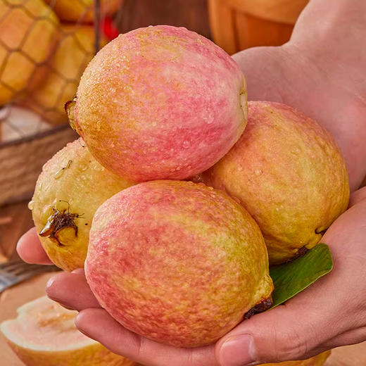 红心芭乐  高纤好果  硬吃脆甜  软吃软糯香甜   果肉绵密   包邮发出 商品图4