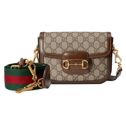 【二】GUCCI 古驰 中性马衔扣1955系列迷你单肩包 混色 658574 HUHHG 8565 商品图0