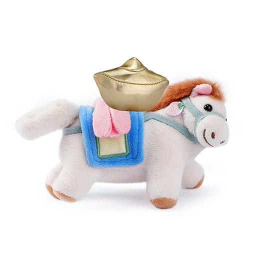 角楼咖啡绒马吉祥绒毛磁吸挂饰 商品图4