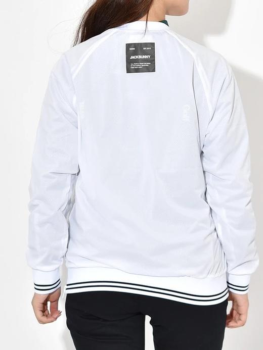 Jack Bunny高尔夫女士 罗纹袖口 字母圆领网状内衬 套头长袖 防水防风 商品图3
