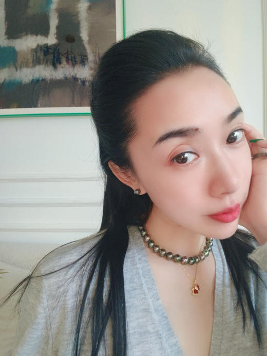 【新年优惠特价】大溪地珍珠耳针· 18k金镶嵌海水珍珠7-8mm 商品图2