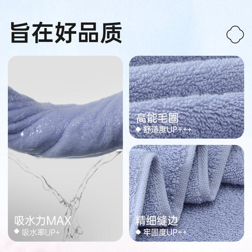 洁丽雅10A抑菌浴巾纯棉家用女洗澡加厚全棉吸水大毛巾2026新款男 商品图1