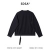 SDSA男装2026新款高贵轻奢韩版设计感纯色圆领长袖头像宽松百搭 商品缩略图4