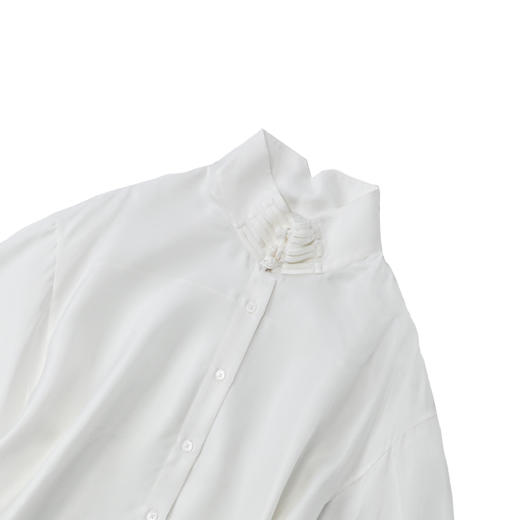 ³【南宋男姐同款桑蚕丝小众盘扣立领简约长袖衬衫】100桑蚕丝 516282XN03-SD-NSSF 商品图1