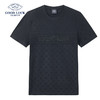 德鲨夏新款提花短袖圆领T恤男时尚立体烫钻休闲上衣打底衫 商品缩略图0