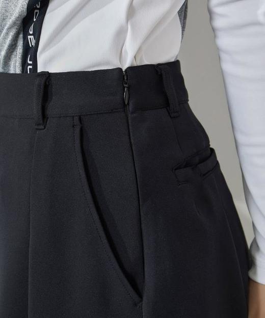 Jun & Rope 女士 初秋高尔夫 纸板针织A字褶裥喇叭短裙 柔软舒适 商品图8