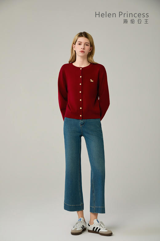 圆领小马针织开衫 商品图8