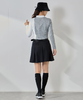 Jun & Rope 女士 初秋高尔夫 纸板针织A字褶裥喇叭短裙 柔软舒适 商品缩略图5
