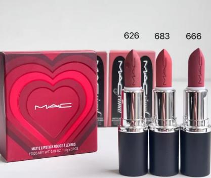 MAC魅可口红哑光唇膏套装1.8g*3 支 商品图1