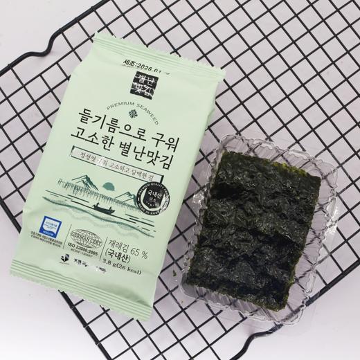 11.4g（3.8g*3包） 韩国济州好滋味烤海苔 三联包 海苔片 即食海苔片 商品图2