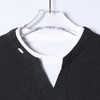 88171SDSA男装2026新款高贵轻奢潮牌时尚撞色假两件圆领长袖T恤百搭潮 商品缩略图2