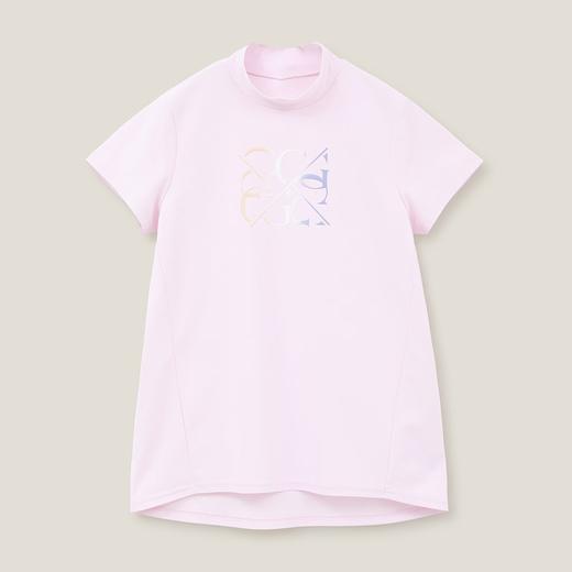 Callaway 高尔夫女士 立体渐变logo印花小高领短袖T恤 商品图6