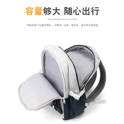 初高中上课书包女大容量双肩包新款日系ins甜美撞色高颜值书包 商品图2