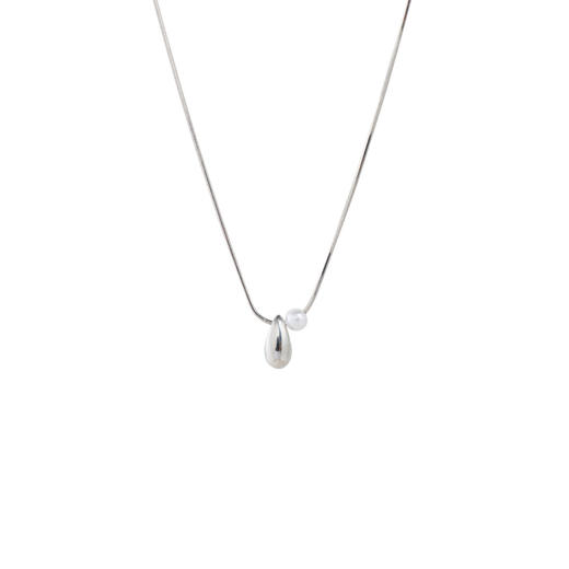 【宋轶同款】三彩2026新款极简风金属吊坠项链蛇骨链轻职场松弛女 商品图3