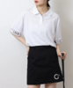 CECIL McBEE 女士高尔夫 袖口提花POLO领短袖 宽松落肩五分袖 商品缩略图12
