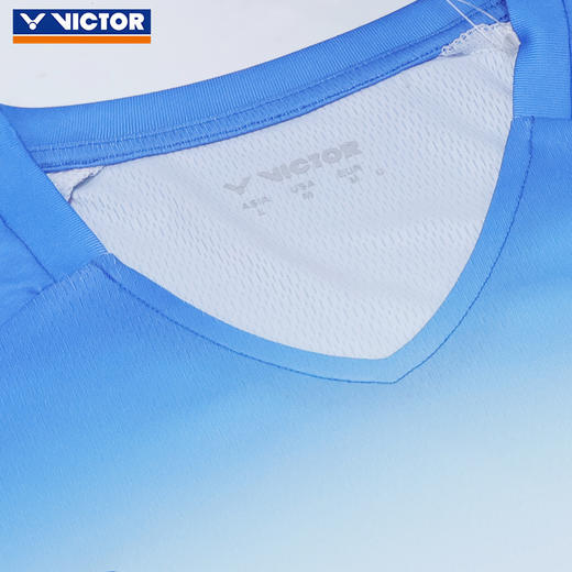 VICTOR威克多胜利羽毛球服速干男女款舒适短袖短裤运动套装TR-60023 商品图2
