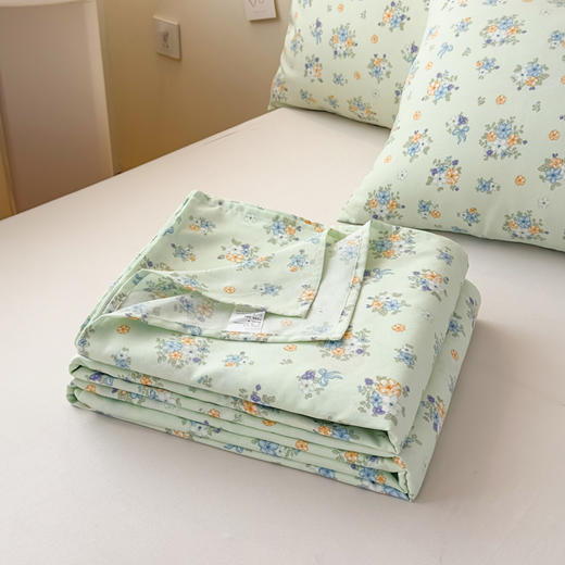 【品牌直发】加倍生活 全新升级原棉老粗布细纱工艺床单凉席三件套-花笺系列 7色可选yc0318020 商品图6