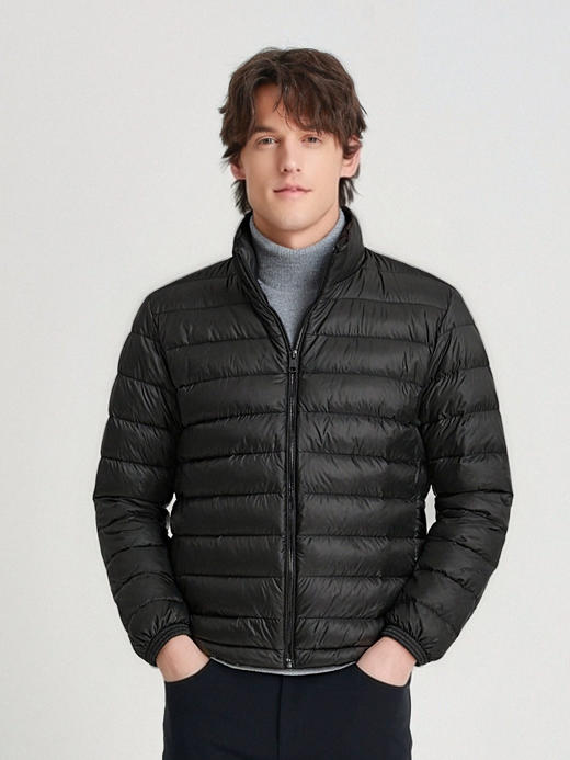 callisto黑色立领白鹅绒羽绒服 商品图2