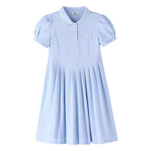 女童翻领短袖连衣裙夏季新款安奈儿童装EG623528 商品图5