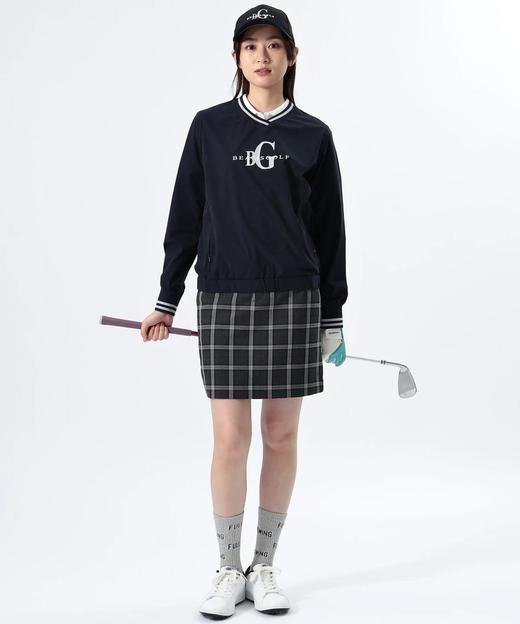 BEAMS高尔夫女士 防水弹性V领宽松长袖套头衫 商品图5