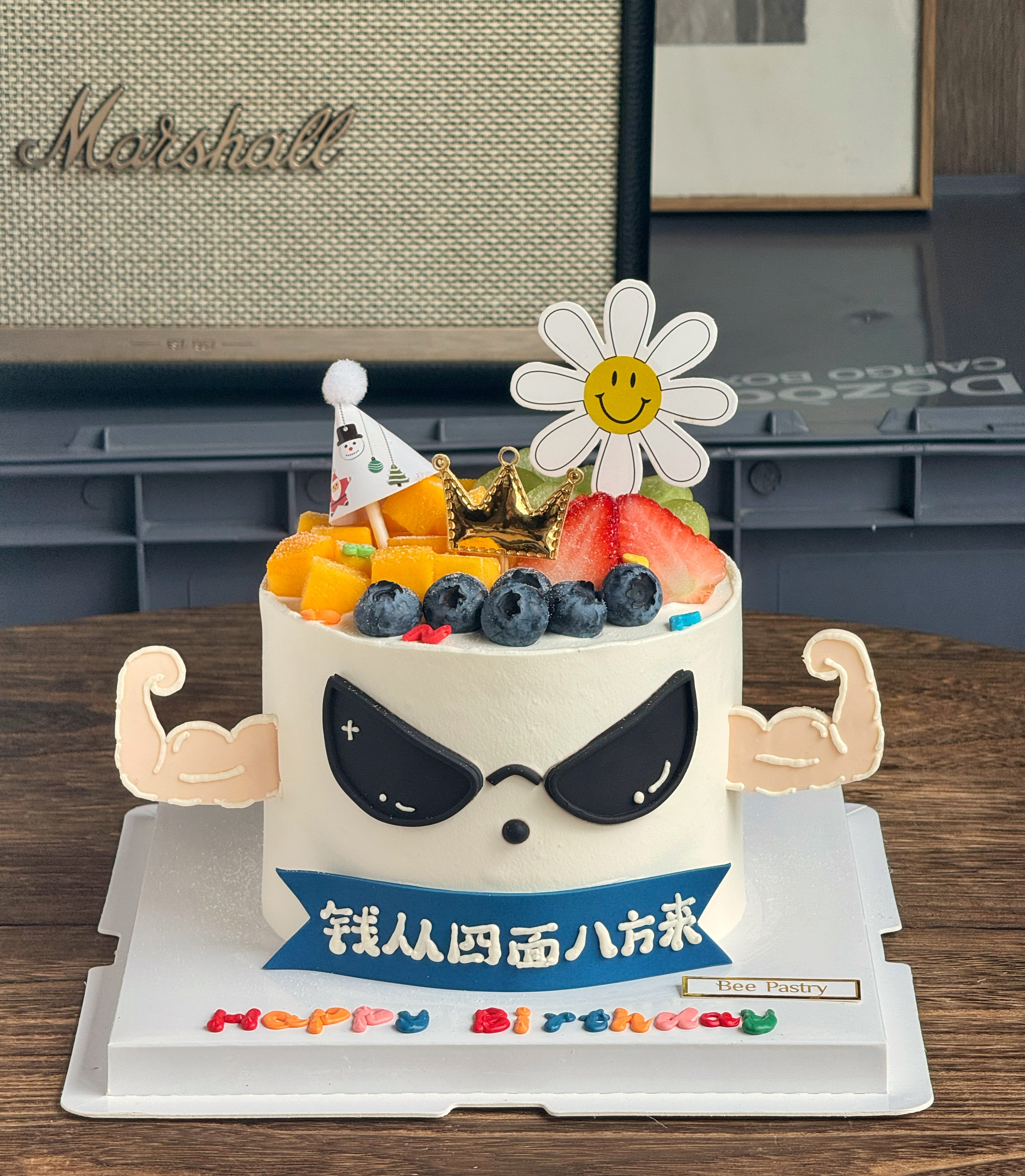 肌肉男蛋糕J款单层